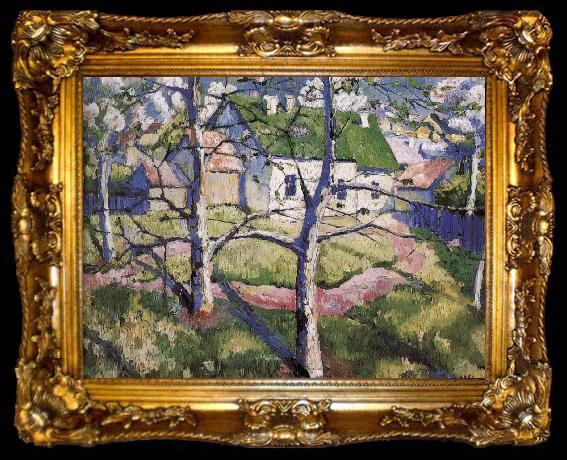 framed  Kasimir Malevich Blooming Apple trees, ta009-2